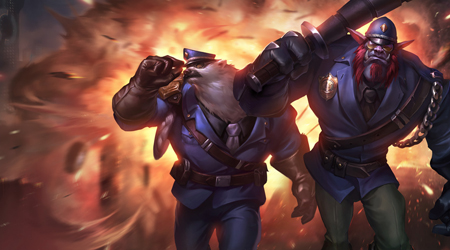 Lộ diện Splash art của dàn skin Cảnh sát bắt Cướp
