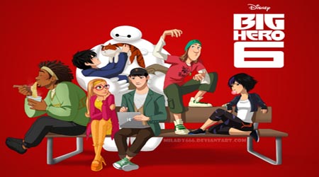 Chùm fan art bom tấn phim hoạt hình Big Hero 6 cực cute