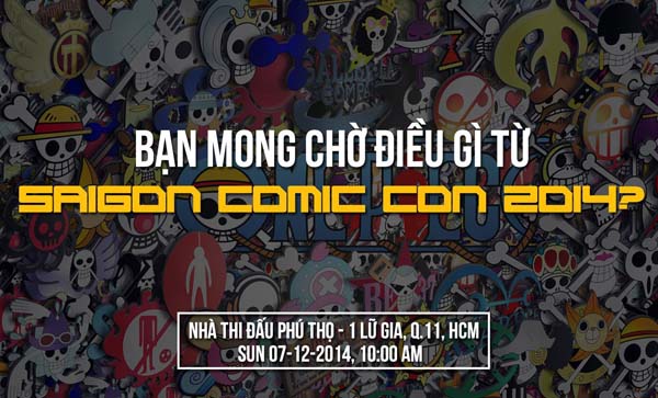 Saigon Comic Con 2014 sẽ diễn ra tại nhà thi đấu Phú Thọ vào cuối tuần này