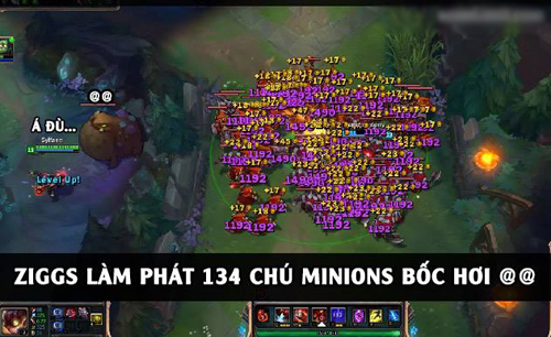 Liên Minh Huyền Thoại: Ziggs 1 ulti trở thành đại gia luôn =))