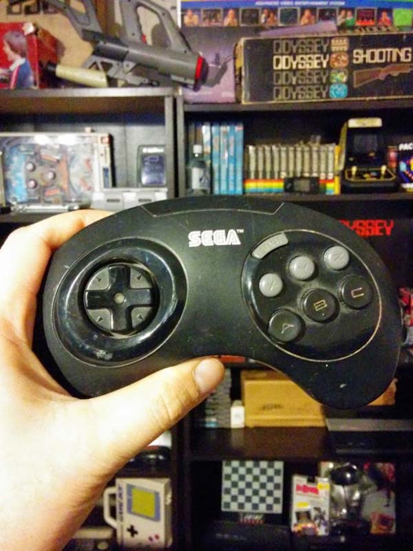 20. Sega Genesis 6-button controller