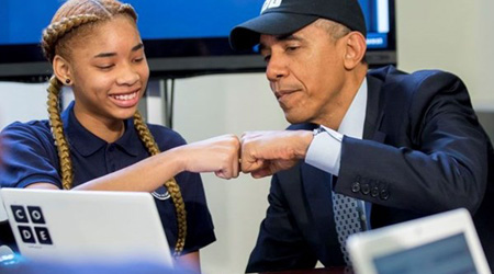 Tổng thống Mỹ Barack Obama kêu gọi giới trẻ học lập trình