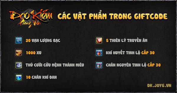 XemGame tặng 200 giftcode game Đao Kiếm Phong Vân