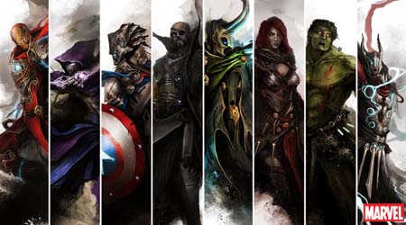 Cùng xem biệt đội Avengers phong cách trung cổ