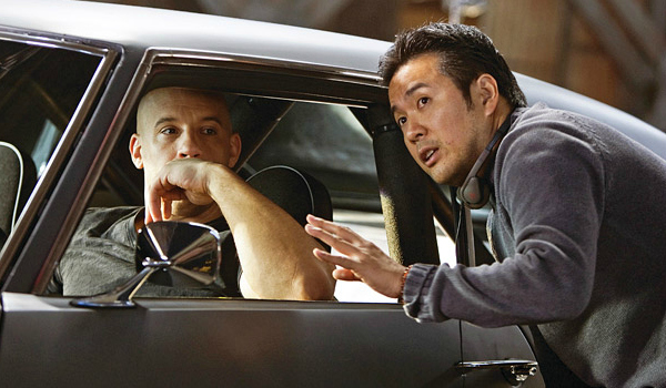 Fast & Furious (2009) VIN DIESEL (L) and director JUSTIN LIN on the set