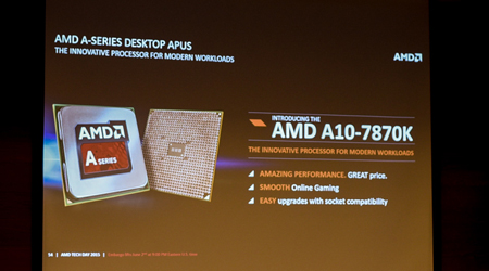 AMD ra mắt APU A10 7870K đối đầu với dòng Core i3 kèm Nvidia GT 740