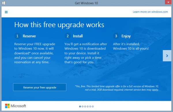 Windows 10 đã cho đặt chỗ trước, sẵn sàng tải về khi ra mắt [HOT]