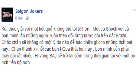 LMHT: Người hâm mộ nói gì trước lời xin lỗi của Saigon Jokers