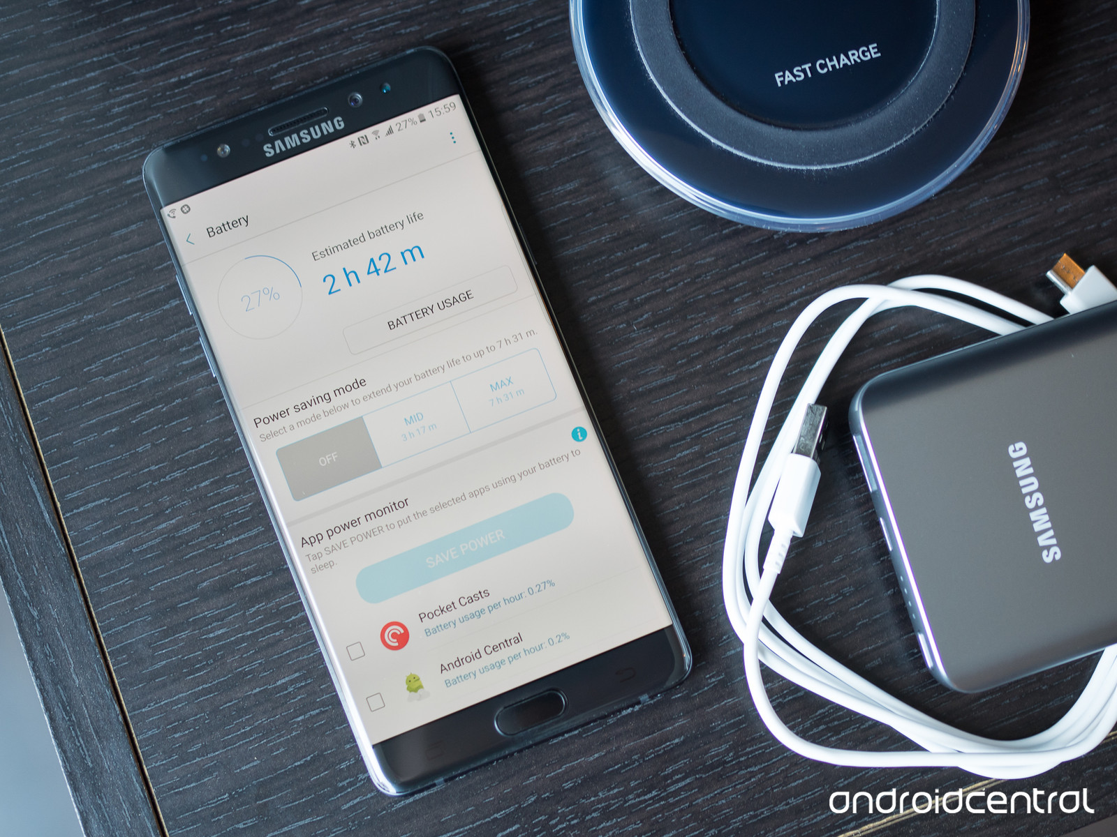 Người dùng Galaxy Note 7 có thể sạc pin tối đa 80%