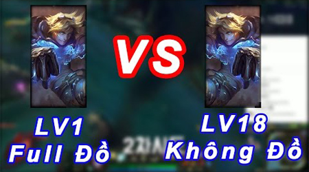 Kèo Dị LMHT: Ezreal lv1 Full Đồ vs Ezreal lv18 không đồ, ai sẽ chiến thắng?