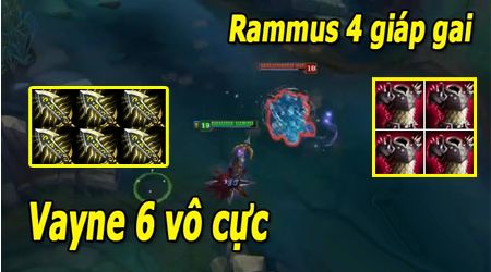 Kèo dị LMHT: Vayne 6 Vô Cực vs Rammus 4 Giáp Gai, ai sẽ win?