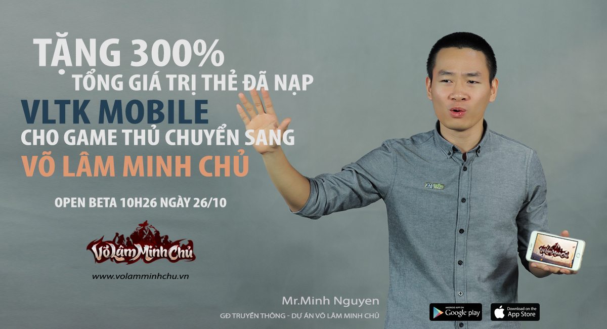 Võ Lâm Minh Chủ dời ngày ra mắt sang 26/10 để update tính năng ‘chưa từng có trên mobile’