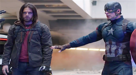 Bức ảnh bật mí việc Winter Soldier sẽ trở thành người thay thế Captain America trong các phim sau này của Marvel