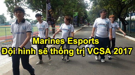 Boba Marines đổi tên thành Marines Esports, công bố đội hình chính thức “thống trị” VCSA 2017