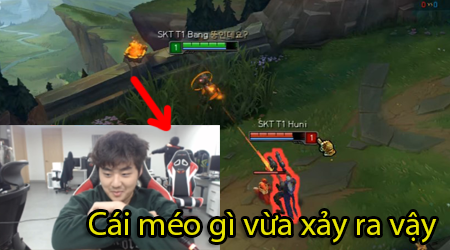 LMHT: Không thể nhịn nổi cười với biểu cảm của 2 thanh niên Bang vs Huni khi solo Lucian
