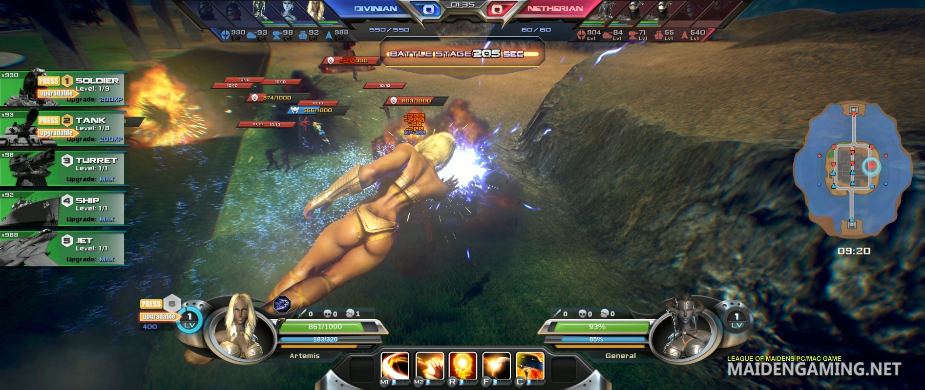 League of Maidens – Game MOBA cho phép những nữ siêu nhân “ngực bự” choảng nhau