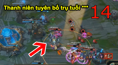 LMHT: Thanh niên đầu tiên tuyên bố trụ tuổi tôm trong thi đấu chuyên nghiệp :))