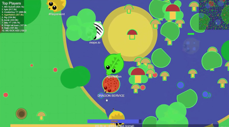 Mope.io, trò chơi mô phỏng thú ăn mồi với những cải tiến thú vị