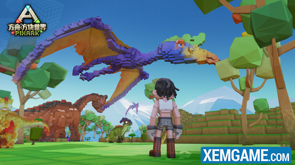 PixArk hé lộ những hình ảnh gameplay, khủng long trong hình dạng khối vuông cực kì ngộ nghĩnh