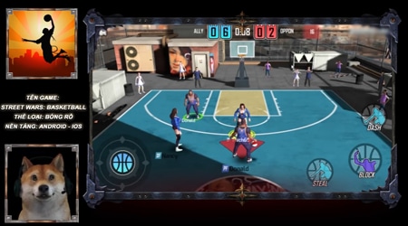 Trải nghiệm Street War: Basketball – game bóng rổ cực hấp dẫn trên di động