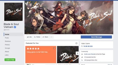 Blade and Soul có trang facebook bằng tiếng Việt, báo hiệu ngày xuất hiện
