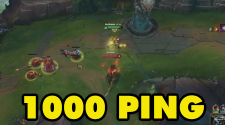 Khi bạn chơi Liên Minh Huyền Thoại ở Ping 1000 và cái kết…