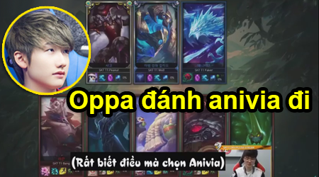 LMHT: Chơi kèo 3vs5, Faker chạy sang hỏi ý Peanut nên đánh tướng gì cân team