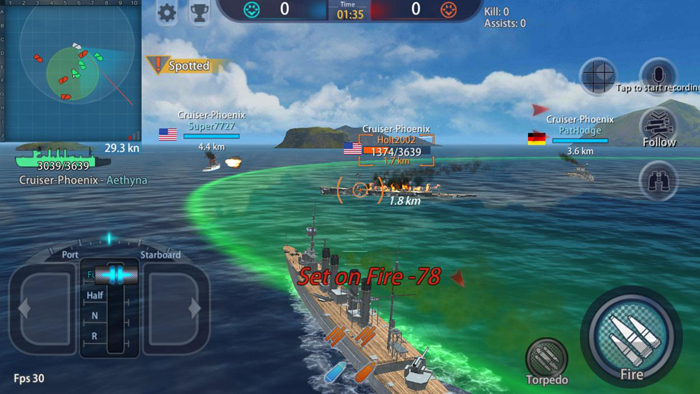 Game hải chiến cực phấn khích Warship Rising đã ra mắt chính thức