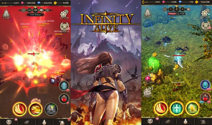 Infinity Alive game hành động nhập vai thích hợp nhất để “luyện tay”