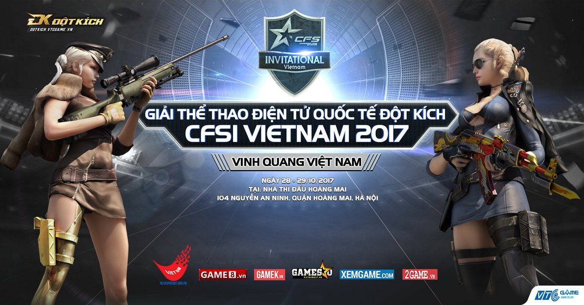 Theo dõi trực tiếp ngày thi đấu đầu tiên của giải đấu CFSI Việt Nam 2017
