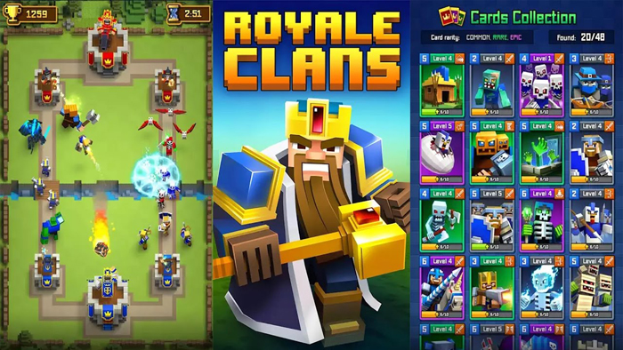 Royale Clans – game siêu vui nhộn kết hợp giữa Clash Royale và Minecraft
