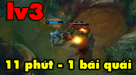 Thanh niên ăn “cam” nhiều nhất Liên Minh Huyền Thoại – 11 phút ăn được đúng 1 bãi quái rừng