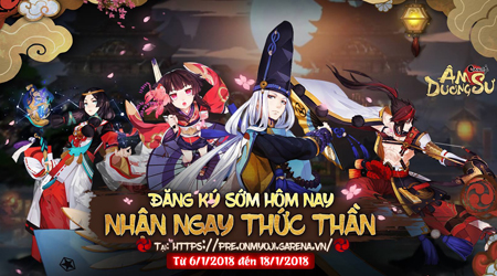 Garena Âm Dương Sư khai mở trang đăng ký sớm cho phép game thủ tham gia vào minigame