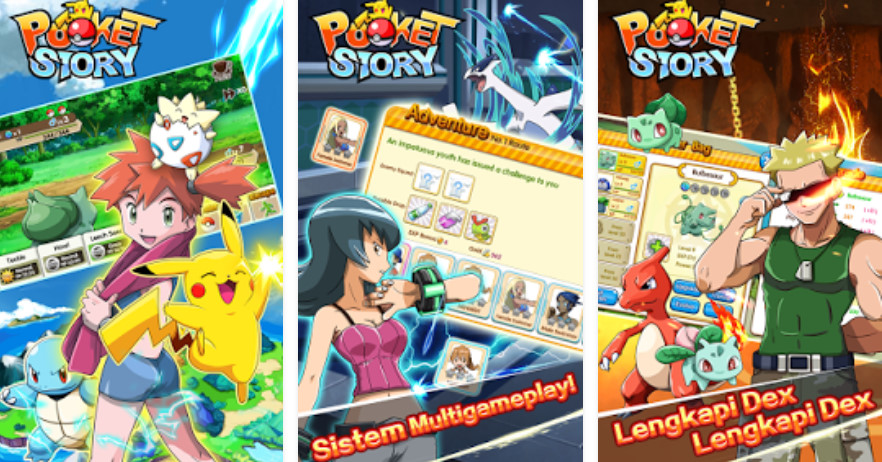 Pocket Story – Trở lại thời thơ ấu cùng thế giới Pokemon quen thuộc