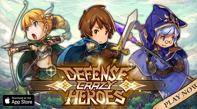Crazy Defense Heroes : game thủ thành kết hợp thẻ bài siêu cute trên iOS
