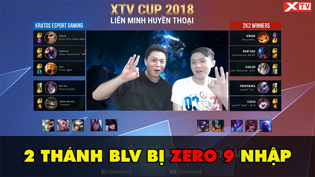 XTV Cup Liên Minh 2018: Kratos Esports Gaming vs 2K2 Winners (BLV bị nhiễm Zero 9 =)))