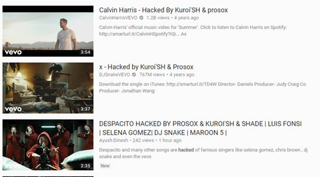 Hàng loạt các MV lớn của Youtube bị hack, Despacito với 5 tỉ lượt xem bị xóa hẳn