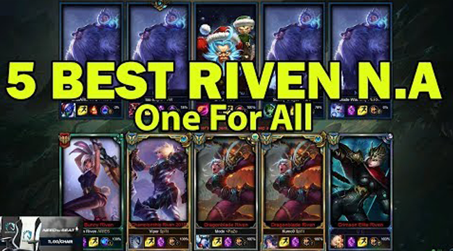 LMHT: Khi 5 Thánh Riven Bắc Mỹ trong 1 trận đấu (Viper, BoxBox, Modx , Adrian Riven , Kumo9)