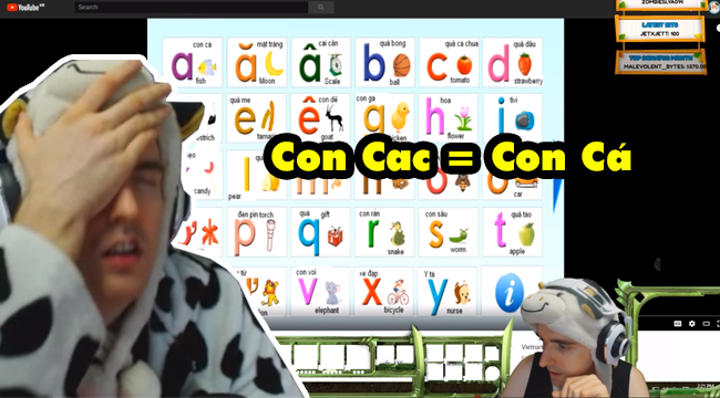LMHT: Bi bài Cowsep tự học Tiếng Việt và phát hiện ra “concac” chính là “con cá”