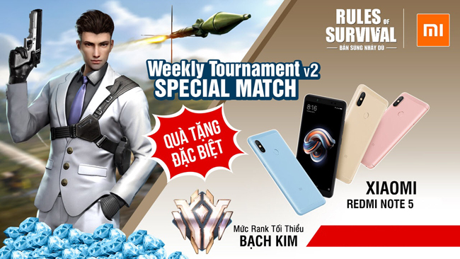 Rinh ngay Redmi Note 5 khi tham gia ROS Mobile Weekly Tournament ngày mai
