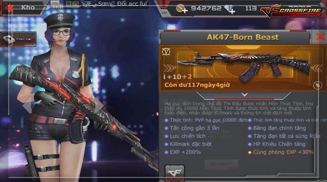 Không chỉ xạ thủ CrossFire Legends, các youtuber cũng phát cuồng với AK47-Born Beast
