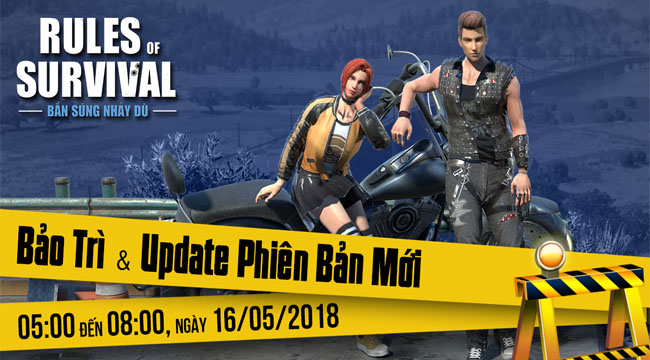 Rules of Survival update phiên bản mới ngày 16/5, nhiều thay đổi mới lạ