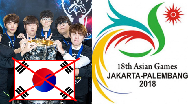 Liên Minh Huyền Thoại: Đội tuyển Hàn Quốc nhiều khả năng bị gạch tên khỏi Á Vận Hội 2018