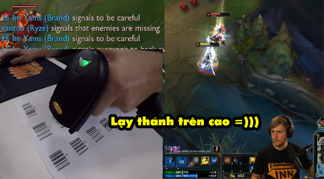 Liên Minh Huyền Thoại: Quỳ lạy với thánh cầm “máy quét mã vạch” để thay bàn phím chơi game