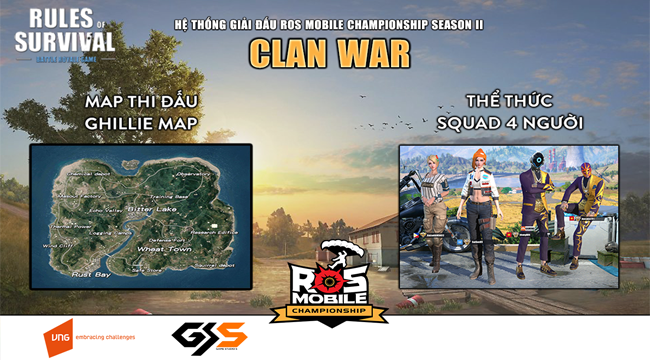 Đừng bỏ lỡ đại chiến ROS Mobile Clan War bảng C & D 19h ngày 23/6