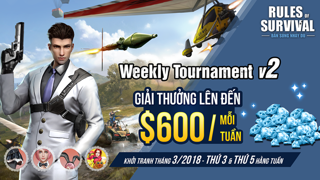 Nhanh tay tham chiến ROS Mobile Weekly Tournament 19h ngày 26/7