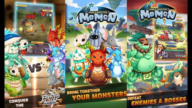 Mobile Monsters – game nuôi thú ảo chiến đấu vừa ra mắt