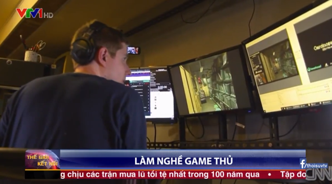 VTV1 đưa tin về “nghề game thủ”