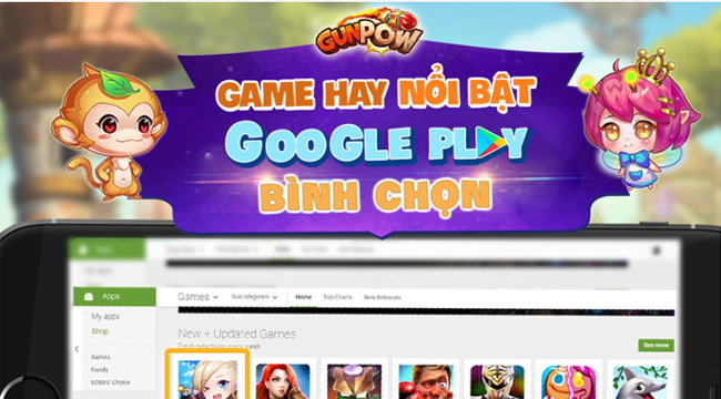 GunPow vinh dự lọt vào Top Game Hay do Google Play bình chọn đợt mới nhất