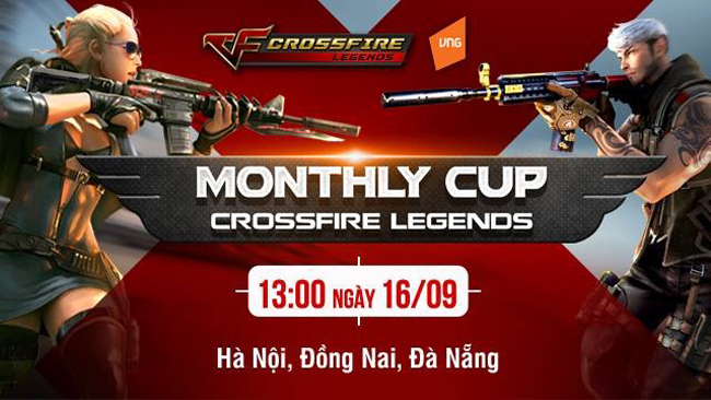 CFL Monthly Cup tháng 9: Xạ thủ Hà Nội, Đà Nẵng, Đồng Nai hãy sẵn sàng rinh quà ngày 16/9